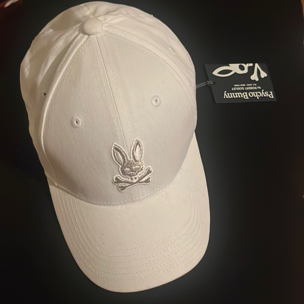 Psycho bunny white cap